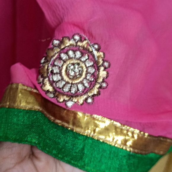 Anarkali ankle length suit/gown with Dupatta n churidar - Picture 10 of 13